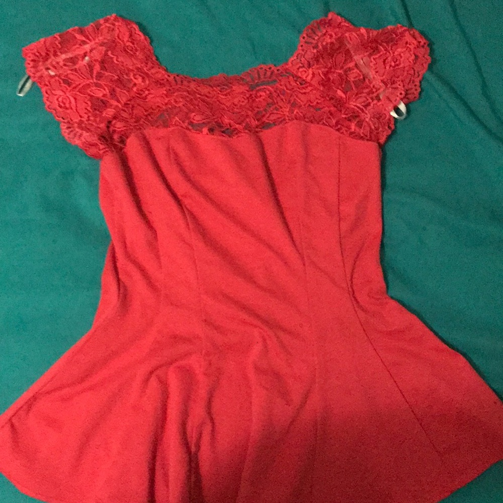 Pink top with lace